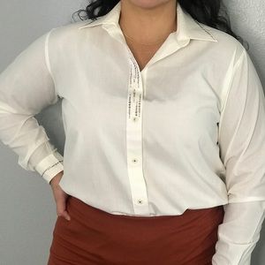 Rhinestone button up